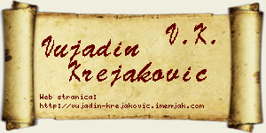 Vujadin Krejaković vizit kartica